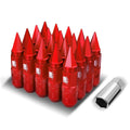 J2 Aluminum Red M12 X1.25 21mm Od/ 81mm Height Open/ Closed End Lug