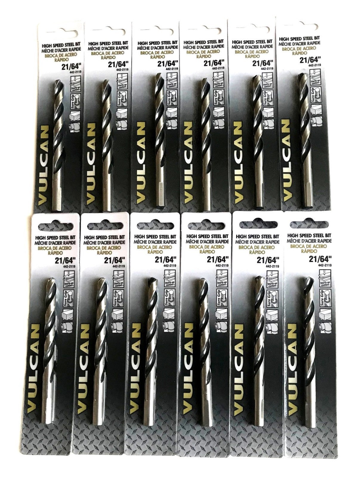 Vulcan 21/64" High Speed Steel Metal Drill Bits by Vulcan