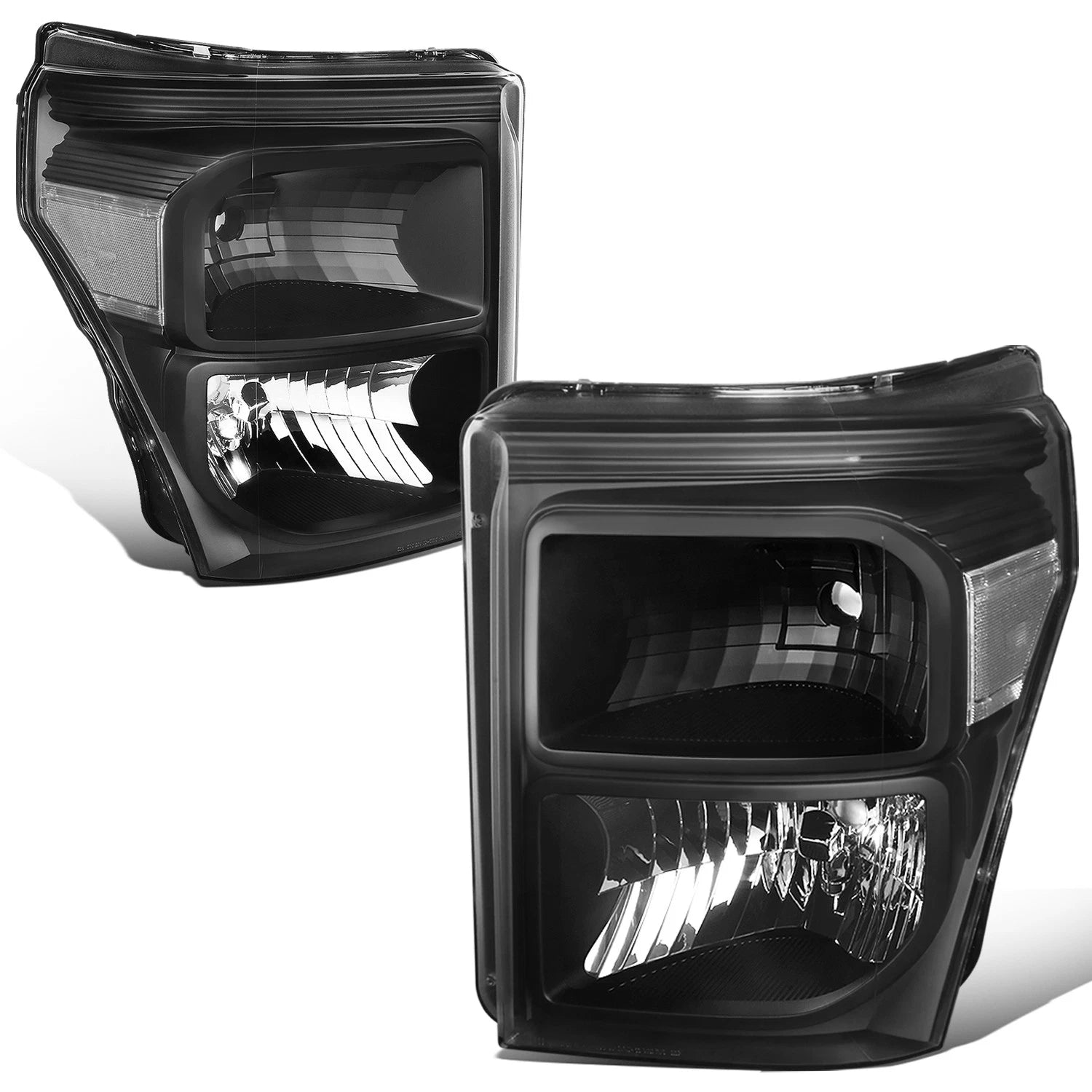 Fit 2011-2016 Ford Super Duty Pair Black Housing | Built Supply Co