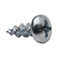 Rok Hardware #12-8 X 5/8" Phillips Pan Head , Zinc Plated Wood Screws