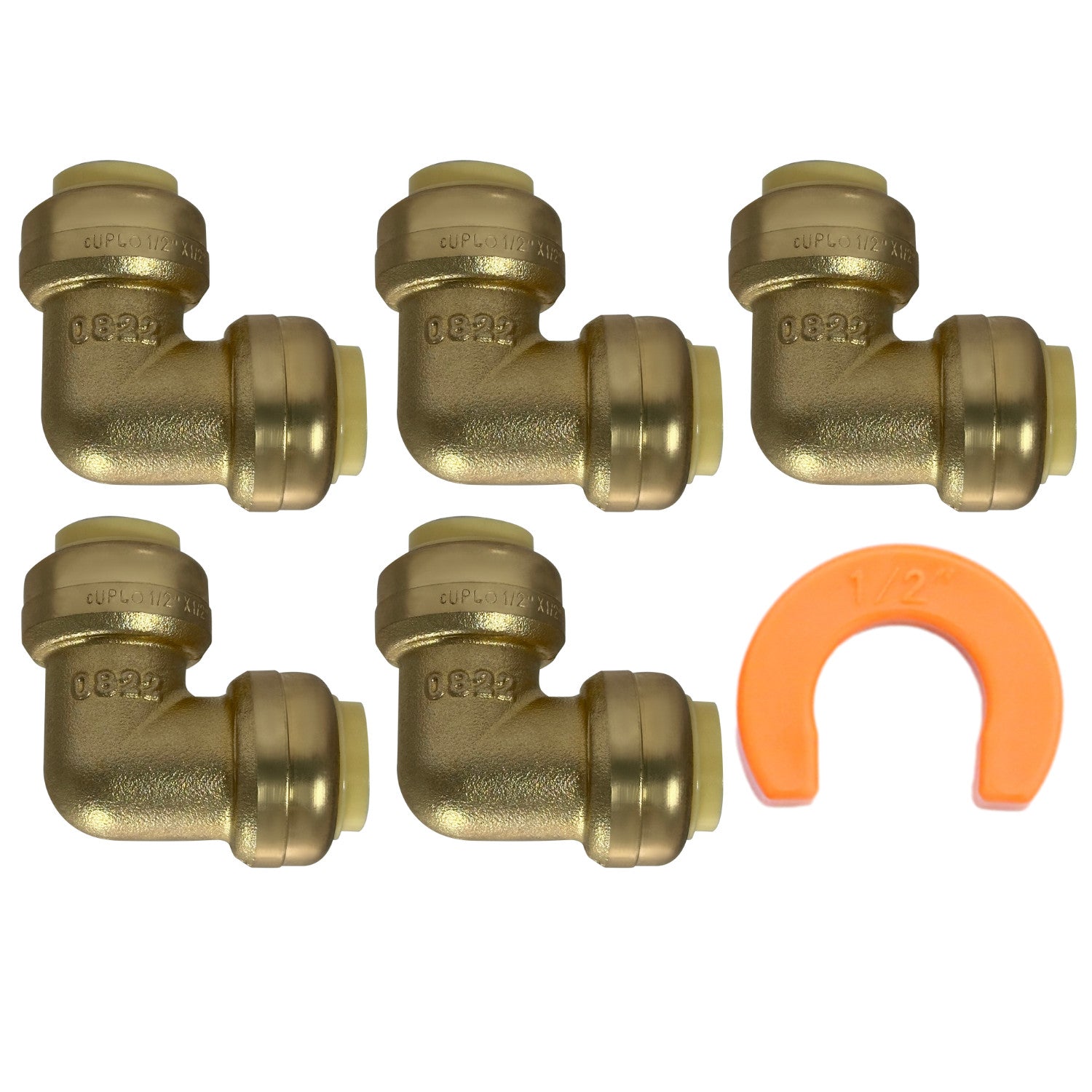 XFITTING 1/2" Push Fit Elbow with Clip