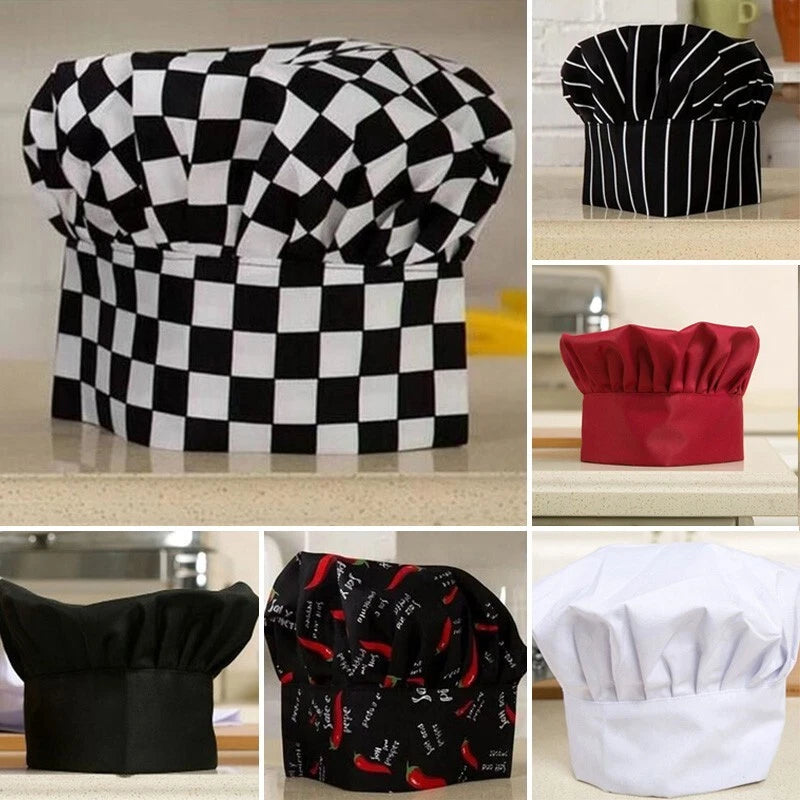 Men Women Comfortable Cook Adjustable Kitchen Baker/ Chef Elastic Cap