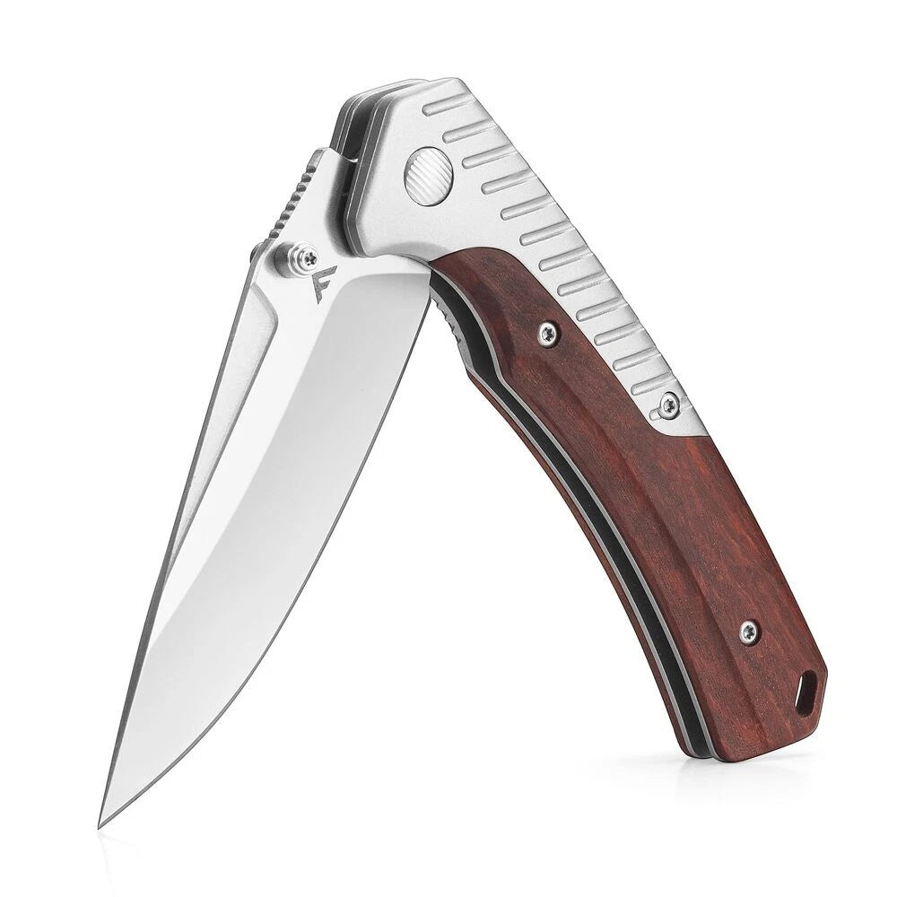 Flissa Folding Pocket Knife 3.35" 14c28n Steel Blade Liner Lock With