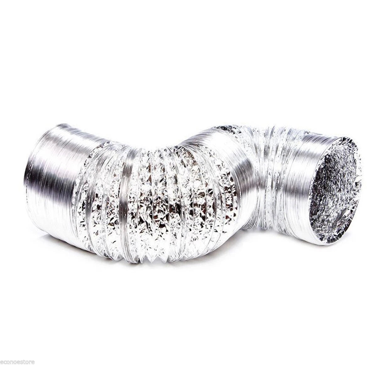 12" X 25' Non-insulated Flex Aluminum Dry Vent Ducting Ventilation