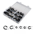 Wire Cable Clamps Stainless Steel Wiring Pipe Assortment Kit Diy Tools