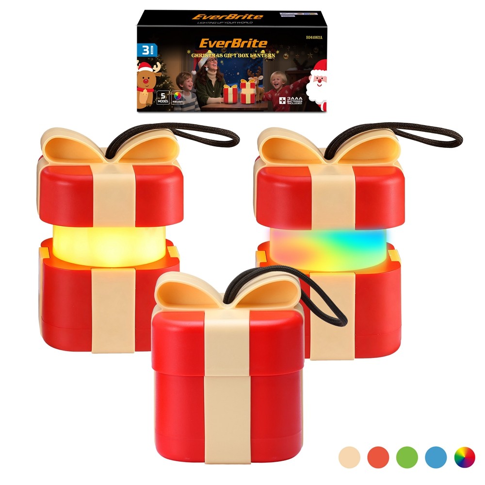 EverBrite 3x Lantern Holiday Decoration by EverBrite