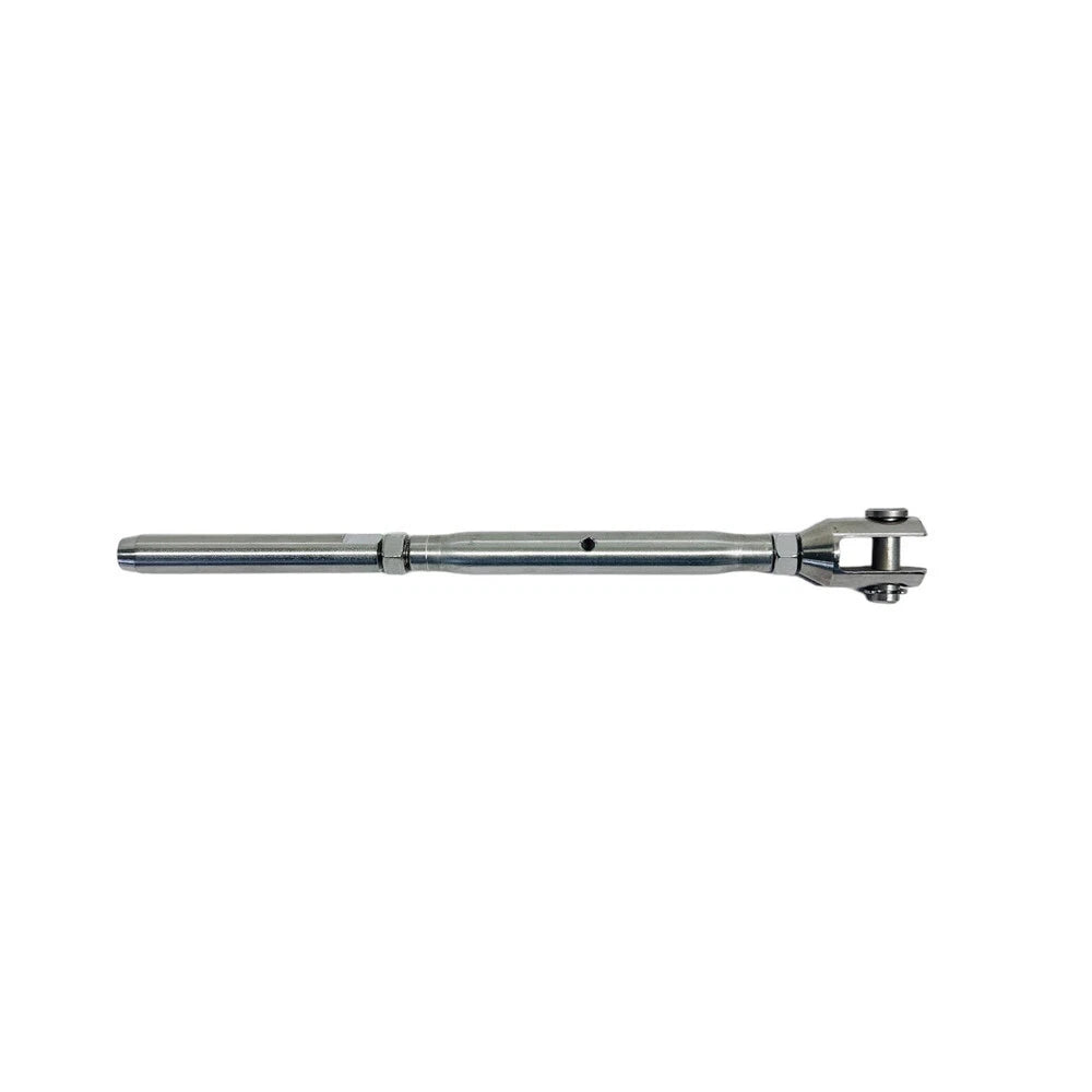 Stainless Steel T316 1/4" Thread Fork & Swage Stud Turnbuckle For