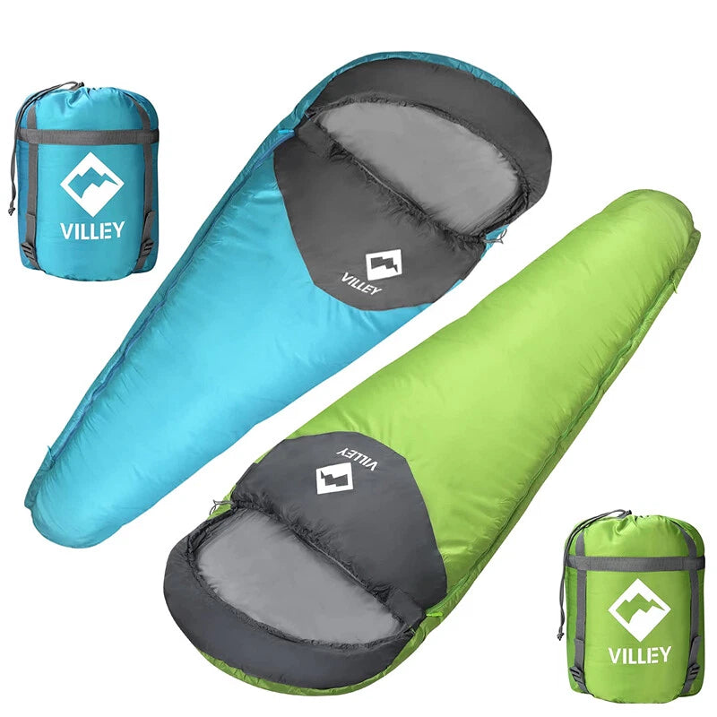 Villey Hiking Mummy Sleeping Bag Lightweight Backpacking Sleeping Bag