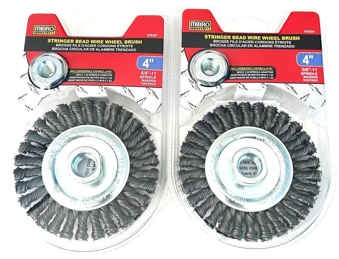 2 Calhawk 4" Cup Brush Knotted Wire Wheel by Calhawk