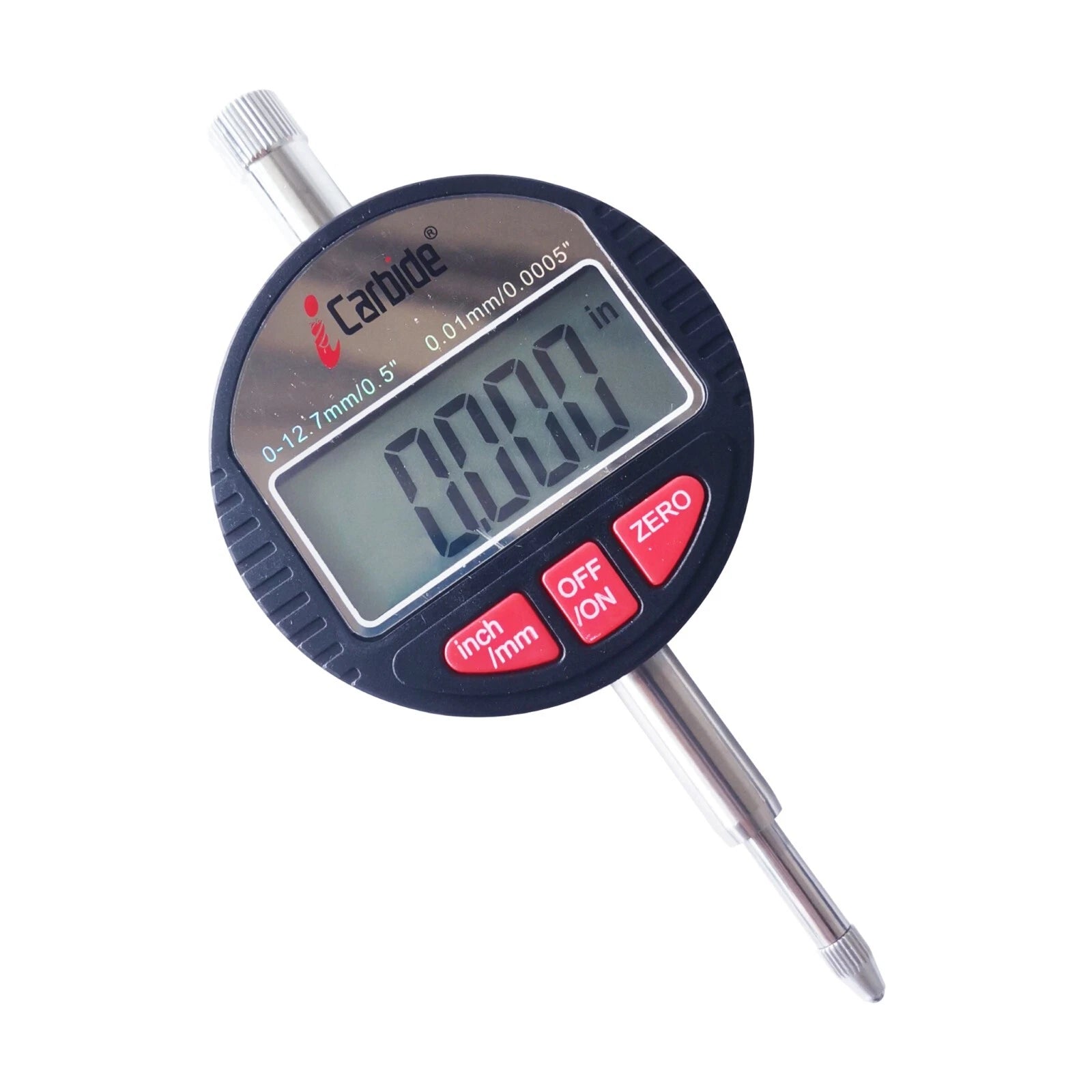 NEW ICARBIDE 1/2" DIGITAL TESTING DIAL INDICATOR 0.01mm/0.0005" MEASURE TOOLS