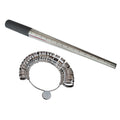 Ring Sizer Metal Gauge & Ring Mandrel Ungrooved Steel Set - Jewelry
