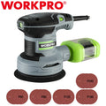 WORKPRO 5" Random Orbit Sander 6 Variable Speeds Sander 7000 to 14000 RPM 2.5Amp