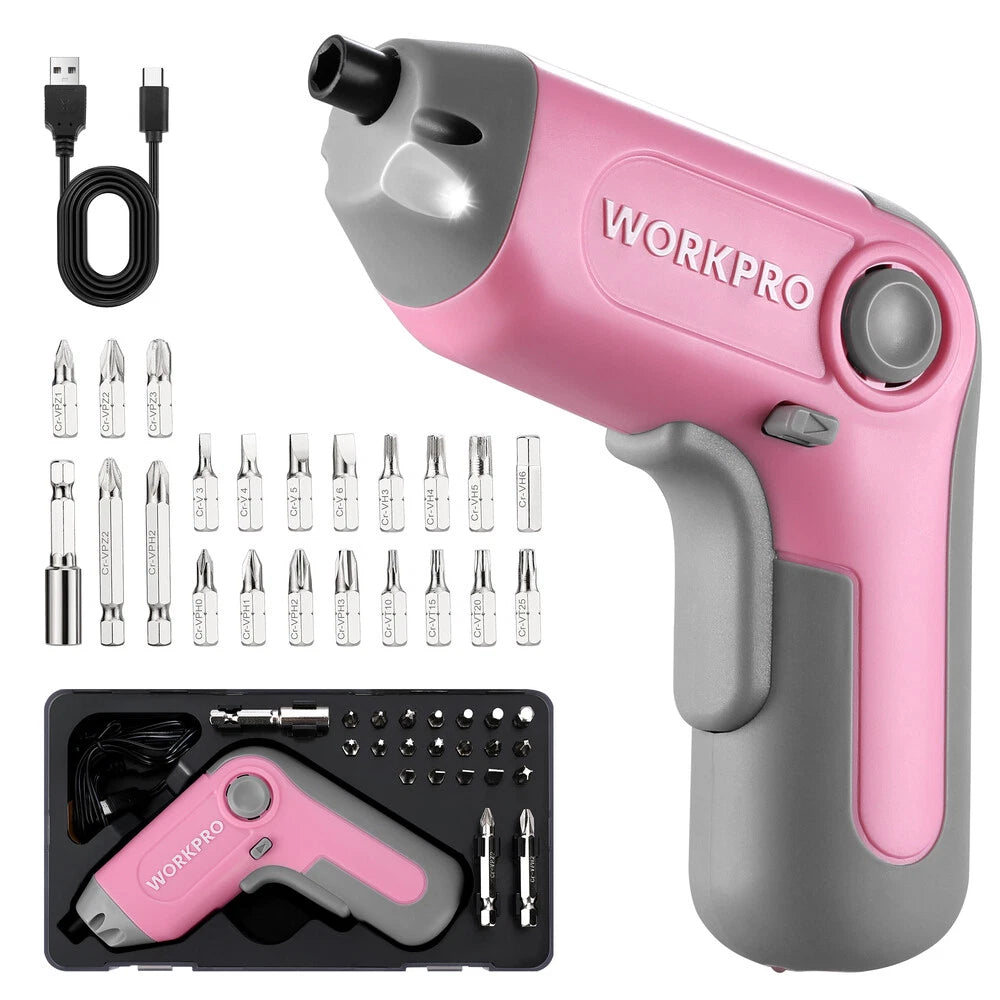 Workpro Electric Cordless Screwdriver W/offset | Built Supply Co