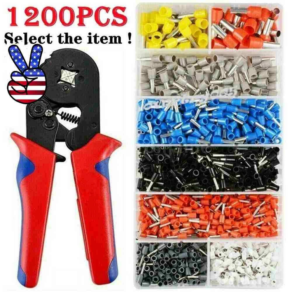Cord Pin End Bootlace Ferrule Cable Terminals Set Crimp Wire