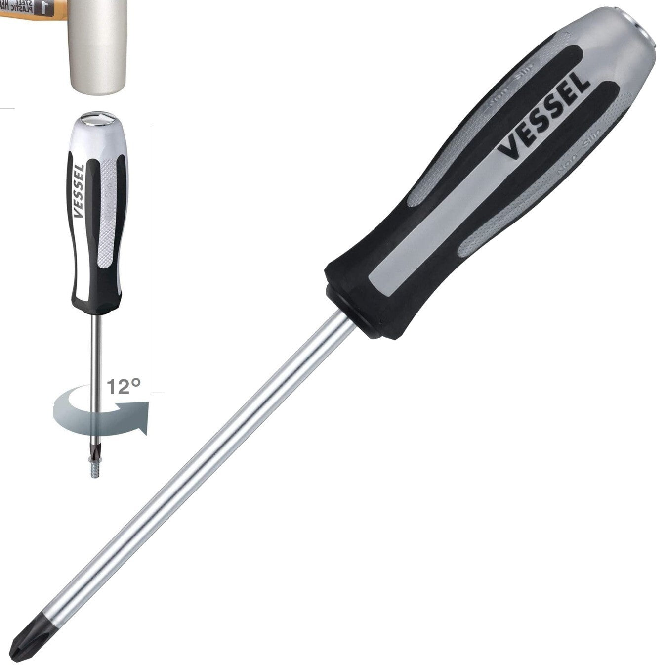 Vessel Manual Impact Screwdriver Phillips P3