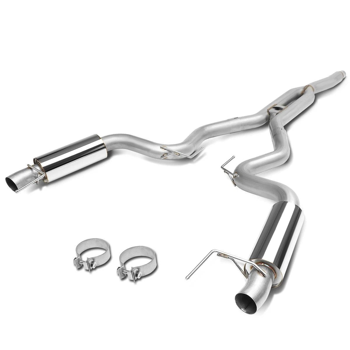 Fit 15-20 Ford Mustang 2.3l Ecoboost 3" Dual Split | Built Supply Co
