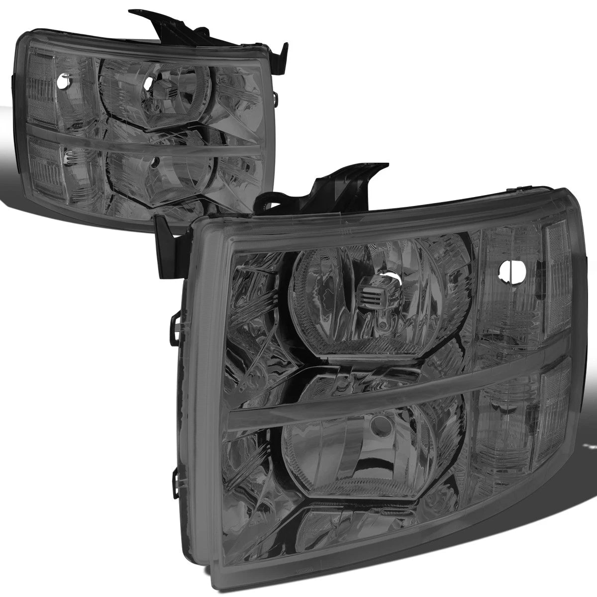 Fit 07-14 Silverado Smoke/clear Crystal Headlight | Built Supply Co