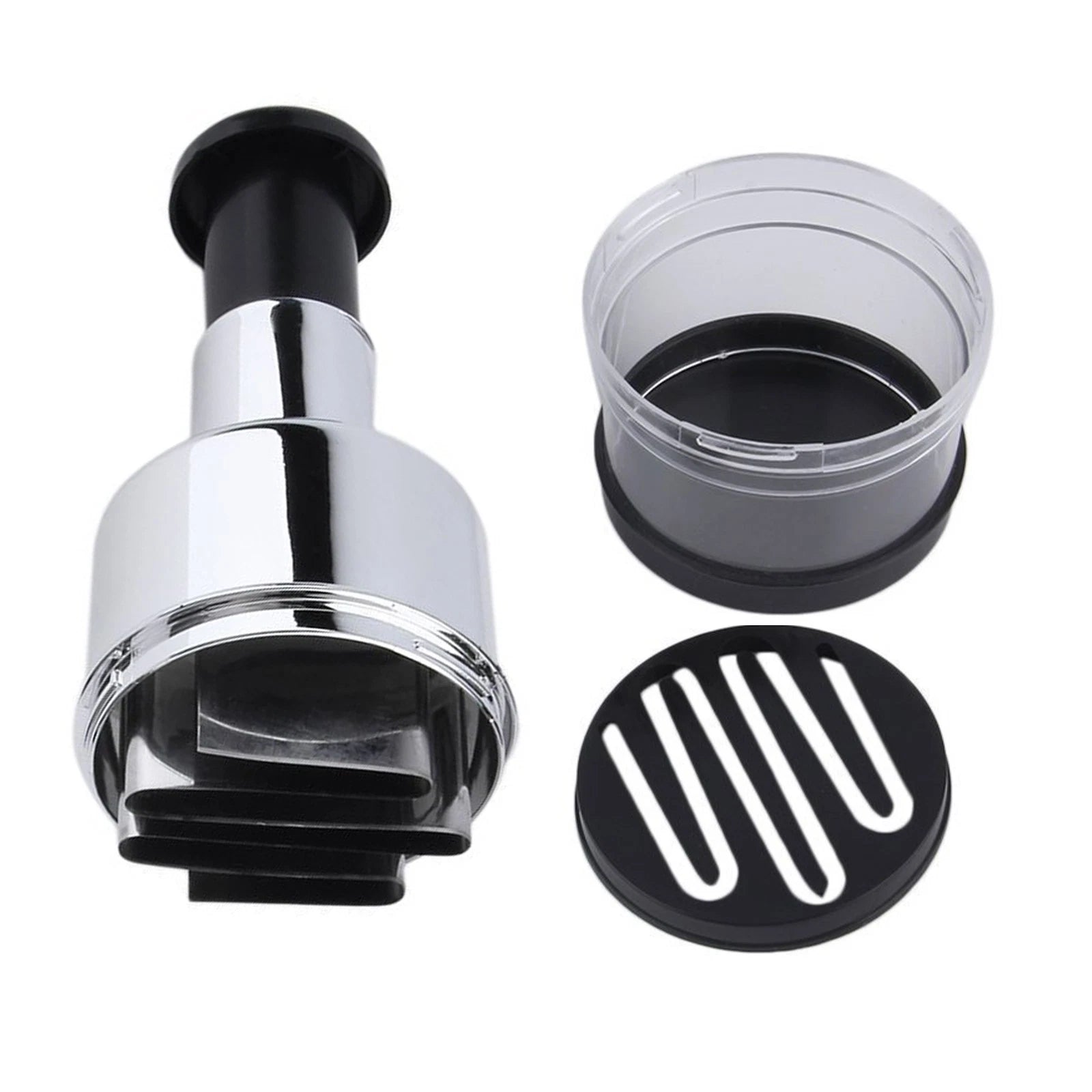 Stainless Steel Kitchen Garlic Press Crusher Rocking Mincer Manual
