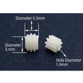 Plastic Pinion Motor Spindle Gear 5.5mm