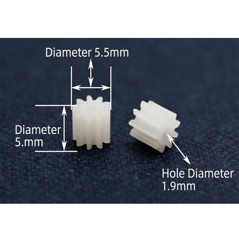 Plastic Pinion Motor Spindle Gear 5.5mm