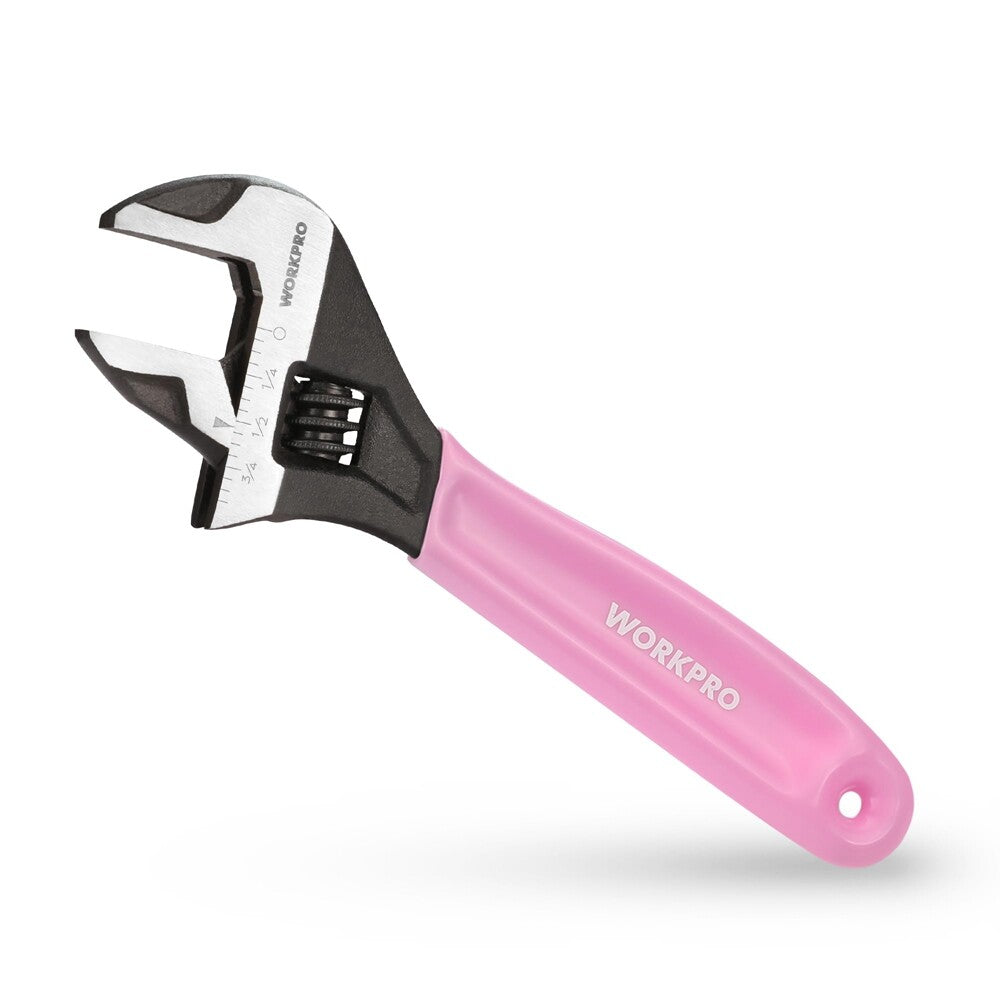 WORKPRO 6-Inch Adjustable Wrench Wide Jaw Black Oxide by WORKPRO