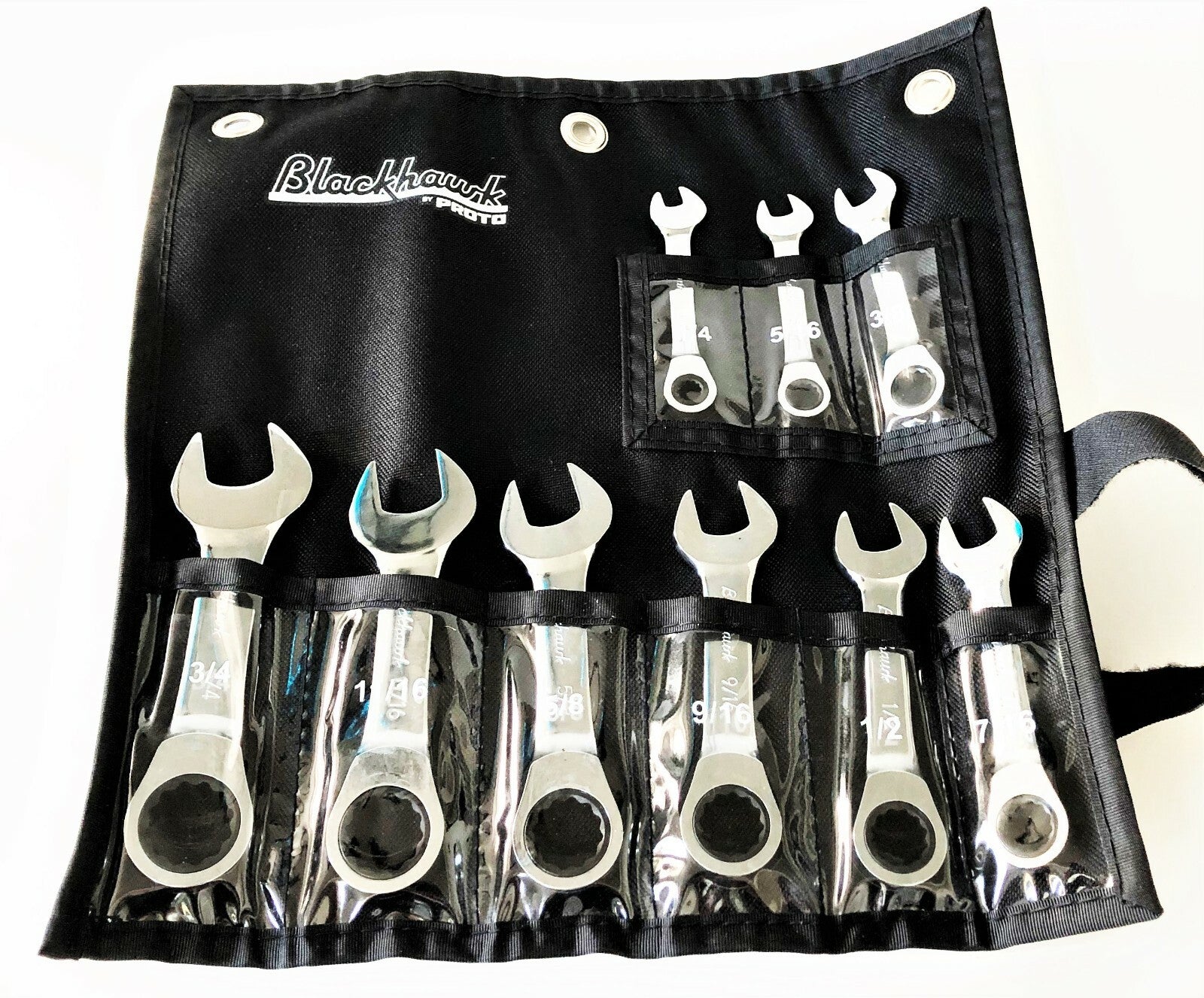 Proto Blackhawk Stubby Ratcheting Wrench Set