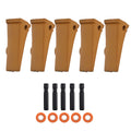 Bucket Teeth for Caterpillar J200 Series 1U3202 8E6208 5PCS Steel w/ Pins