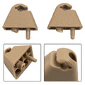 New Sun Visor Clip Holder Clip Sun Visor Clip 1 Pair Abs Beige Easy
