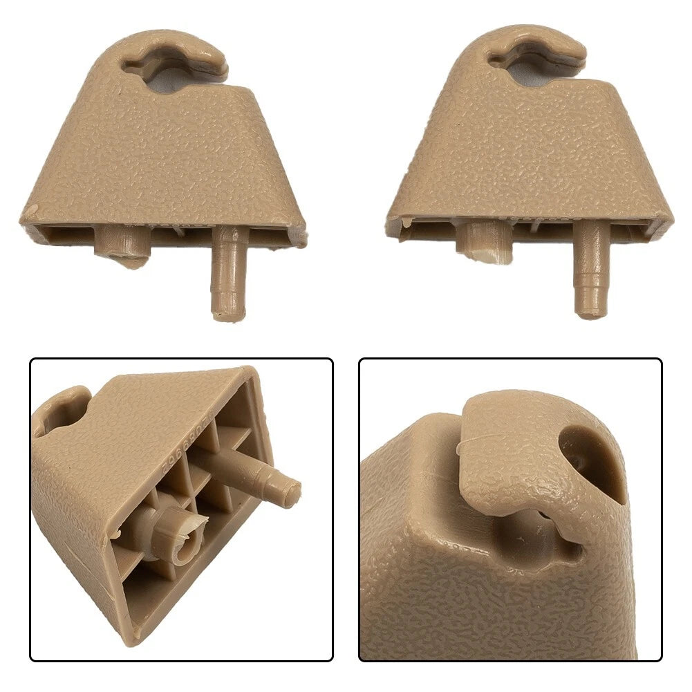 New Sun Visor Clip Holder Clip Sun Visor Clip 1 Pair Abs Beige Easy
