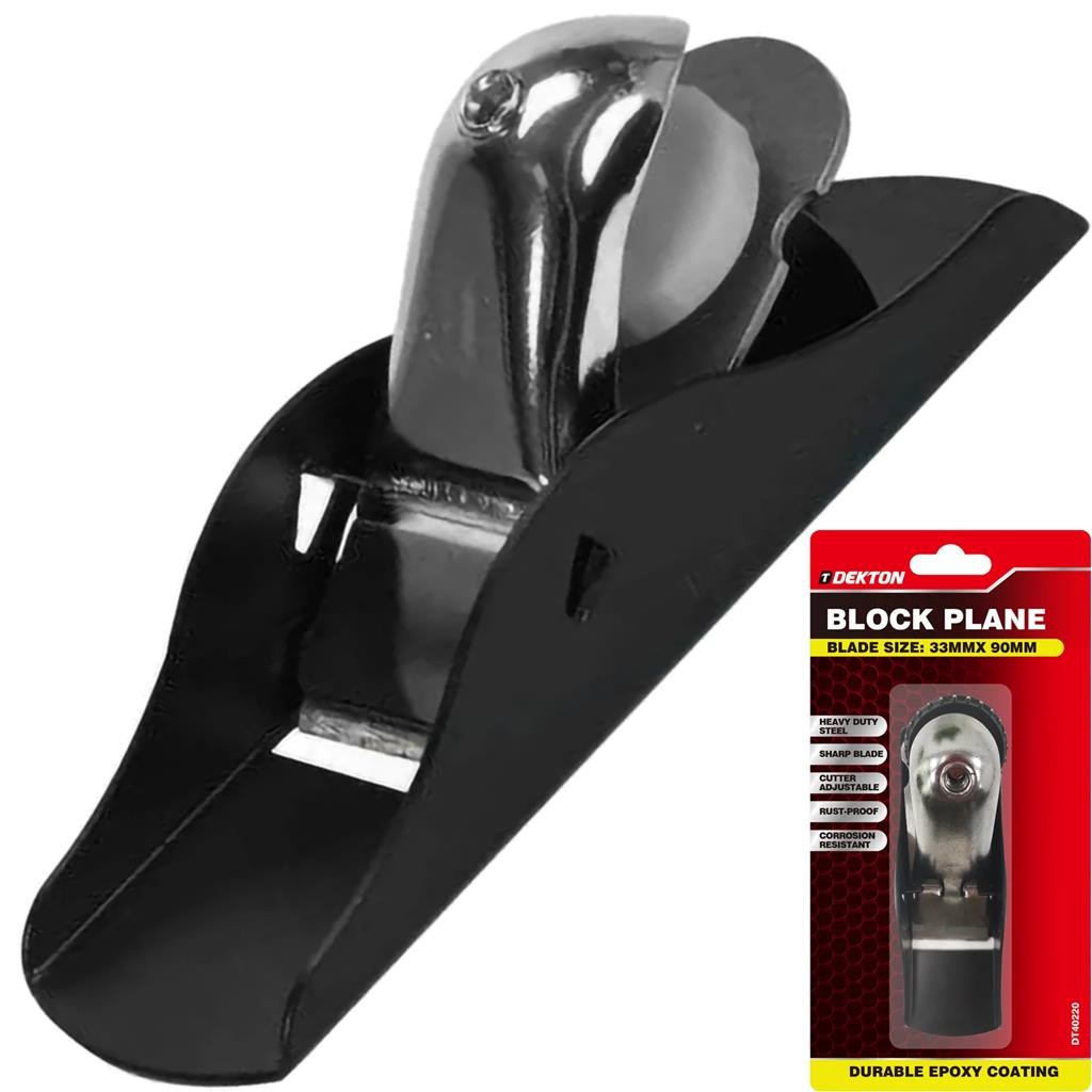 Dekton Block Plane 33MM X 90MM Hand Plane Adjustable Manual Woodwork