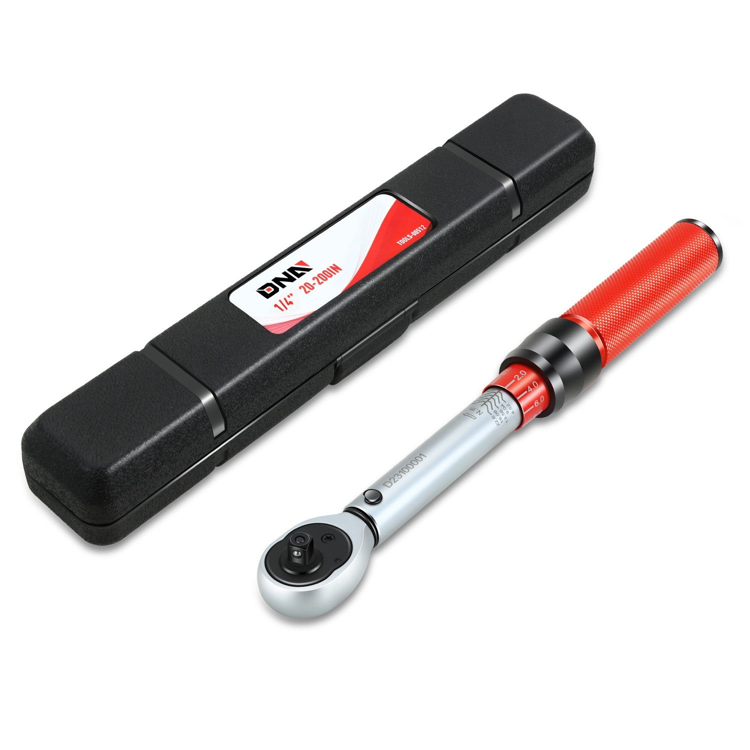 1/4" Adjustable Click Torque Wrench with Storage Box by Unbranded