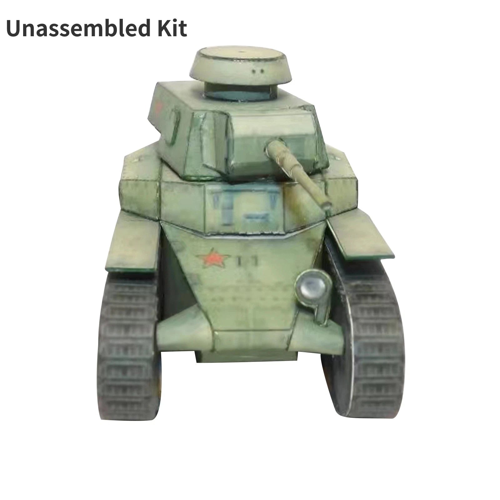 1:35 Ms-1 S Escort Tank 3d Paper Model Military Ornaments Unassembled