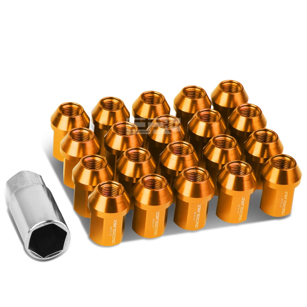 Closed End M12x1.25 35mm Tall 25mm Od Orange | Built Supply Co