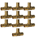 XFITTING 5/8" Pex Tee Crimp - 10 Pack