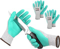 Gardening Gloves 3-Pair Thorn Proof Work Gloves Breathable Texture