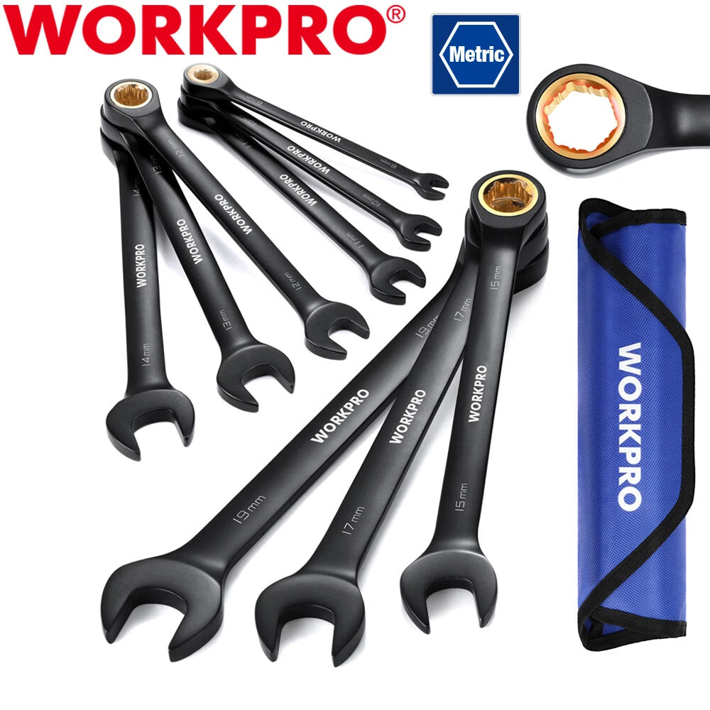 Workpro Ratcheting Combination Wrench Set Anti-slip | Built Supply Co
