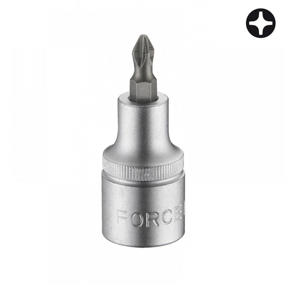 Force 341554 1/2" Dr. S2 Steel Phillip Ph4 Head Bit Socket 55mml