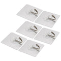 6pack Wall Hooks Sticker Transparent Suction Cup Sucker Hanger For