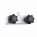 4" Rv Shower Faucet Dual Smoked Acrylic Knobs White+black Classic For