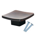 Zen Square 2-1/4" Brushed Oil-rubbed Bronze Kitchen Cabinet Knob