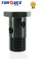 AN -8 (JIC-8 AN 08) 3/4" x 16 UNF Single Banjo Bolt 33mm Long BLACK