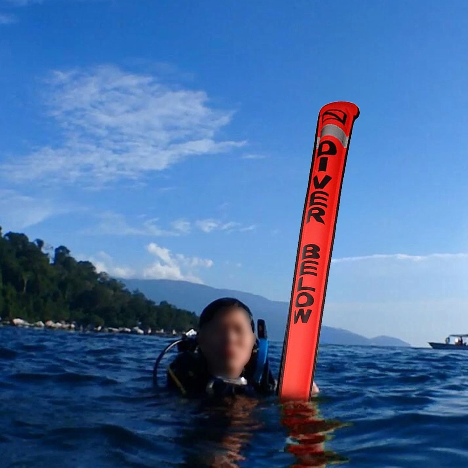 210d Nylon Inflatable Scuba Diving Smb Marker Buoy Signal Tube 72x6