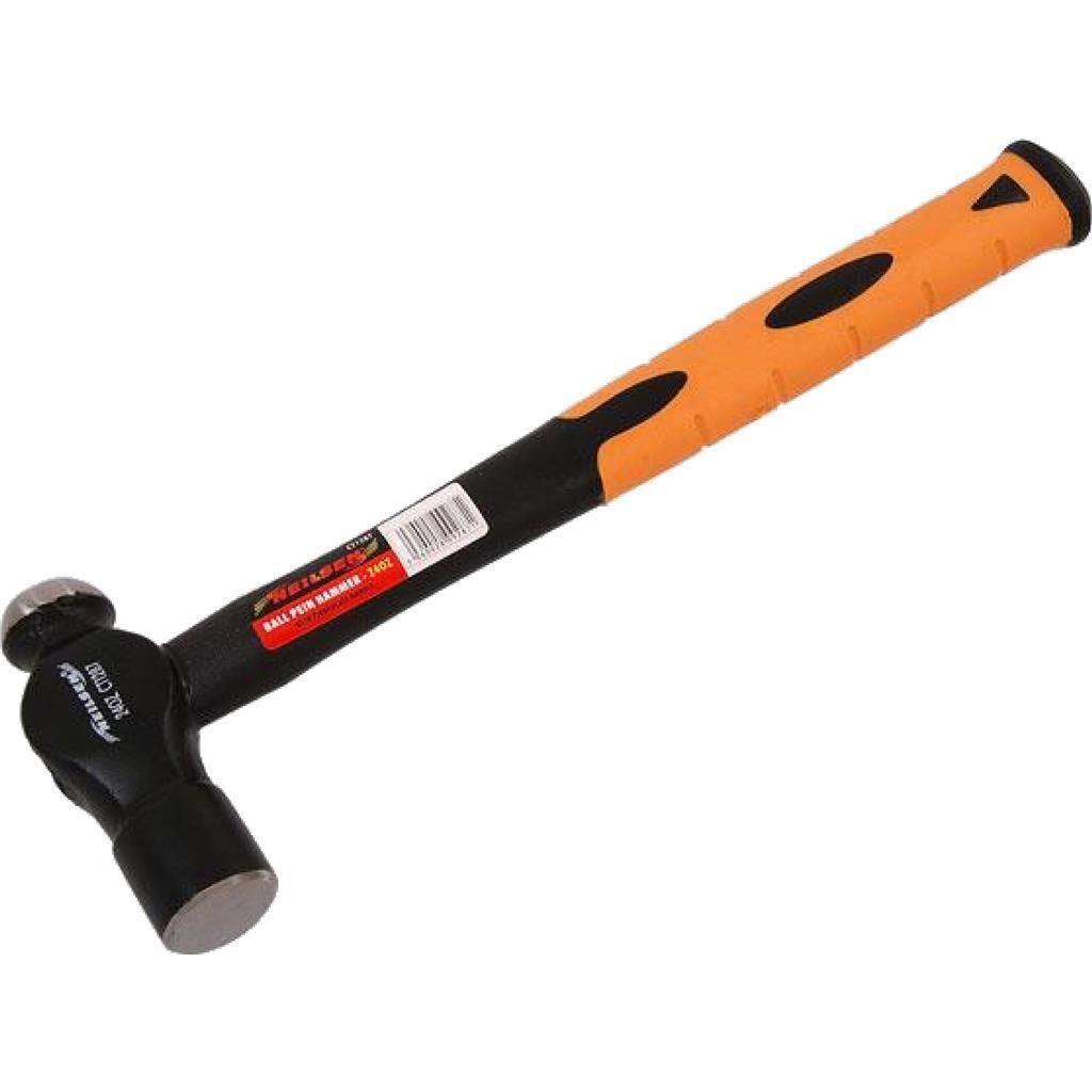 Neilsen 24oz Round Ball Pein Hammer Fibreglass Grip by Neilsen