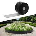 WORKPRO 6 inch × 40 feet Corrugated Metal Garden Borders Black
