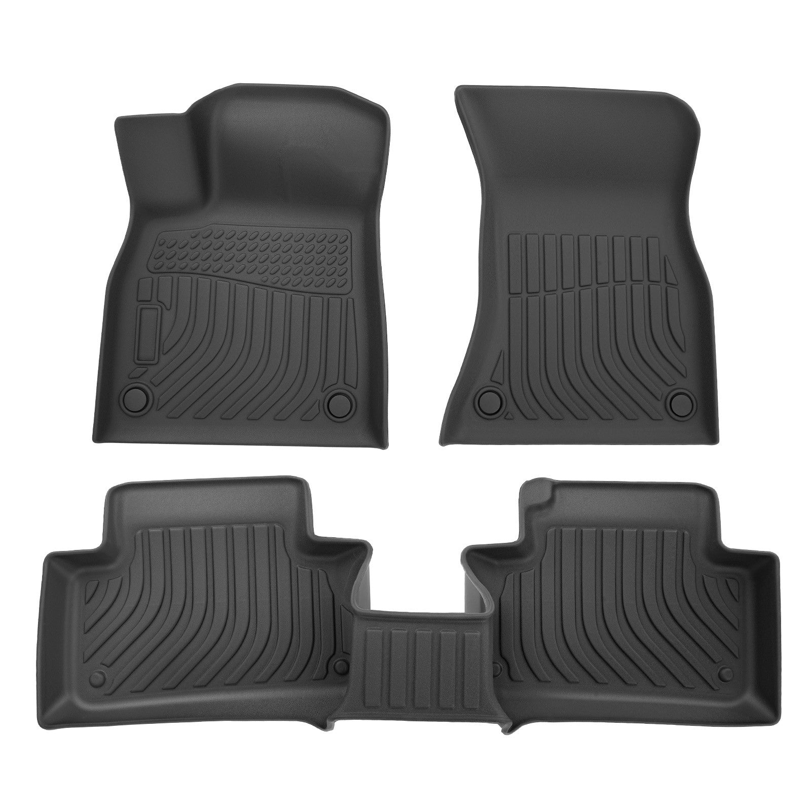 Black TPE Floor Mat Set for Audi Q5 SQ5 2018-2023 All-Weather Floor