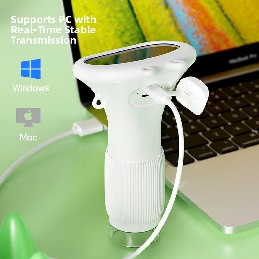 Digital Microscope Portable 1000x Magnification 2mp Screen And 8 Leds