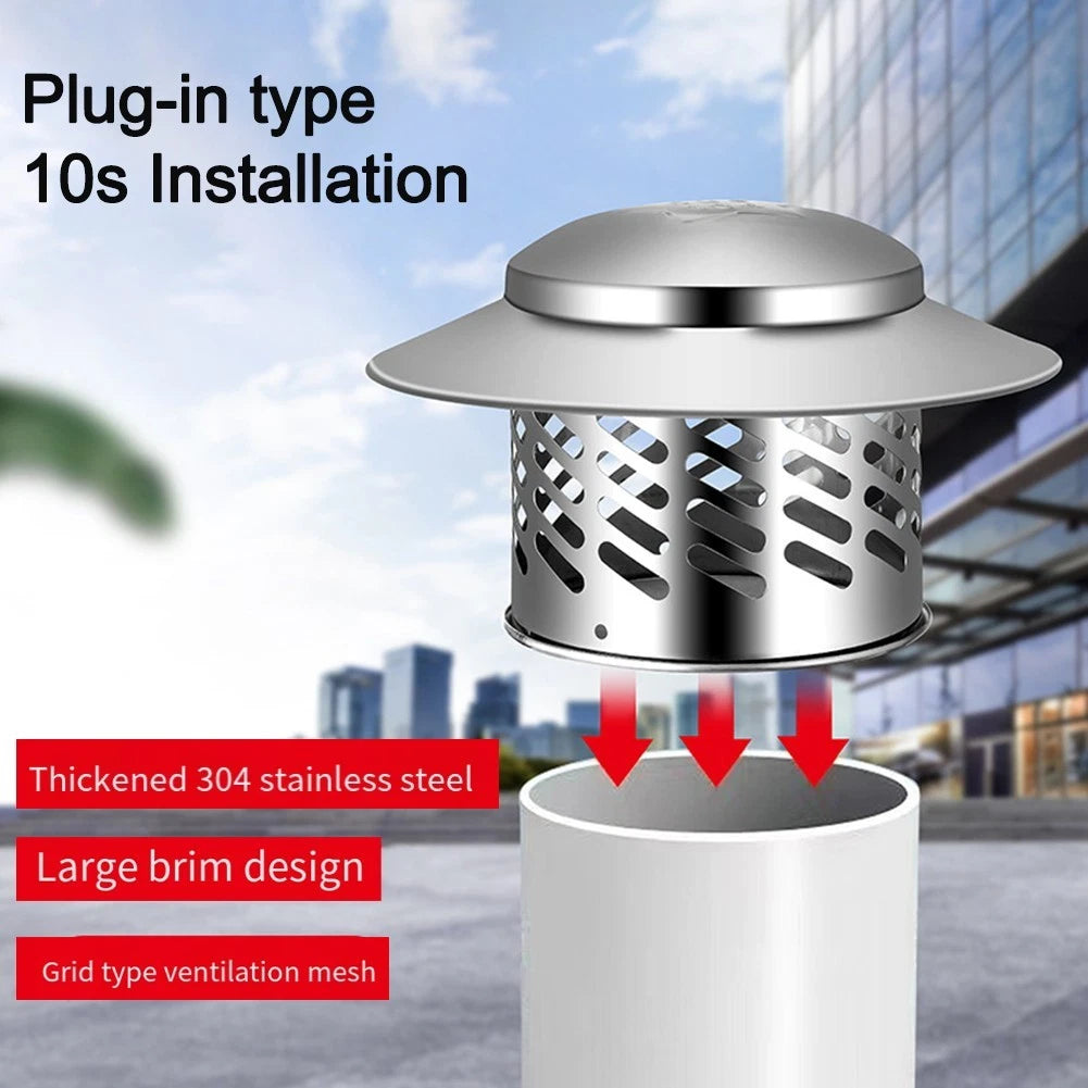 Easy Installation Stainless Steel Chimney Fireplace Cap With Fixed