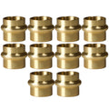 10 Pack XFITTING 3/4" Press Plug, Lead Free Brass, ProP