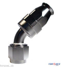 AN-8 45 Degree PTFE Hose Fitting Black by Unbranded
