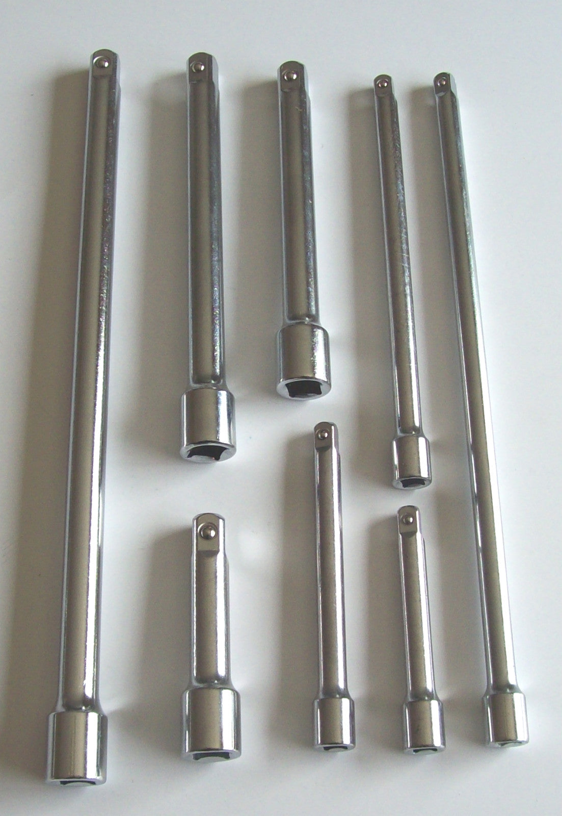 8pc Chrome Extension Bar Socket Set